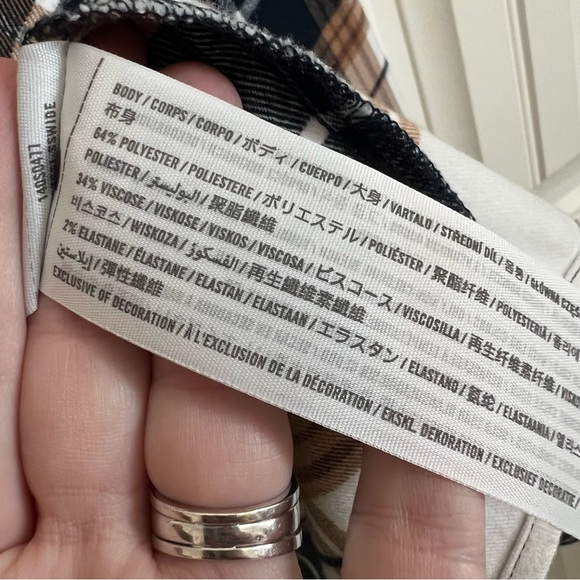 NWOT Abercrombie & Fitch Soft A&F Oversized Boxy Plaid Flannel Button Down XL - Picture 5 of 6